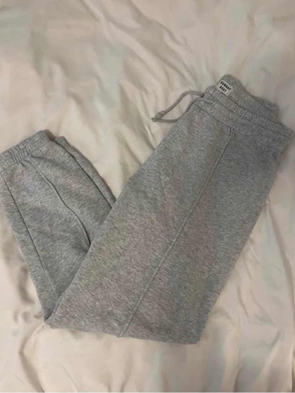Sunday Best Heather Gray Track Joggers